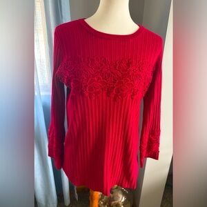 Karl Largerfeld Red top size medium